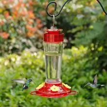 HummiFeast Hanging Hummingbird Feeder – 5-Port Nectar Feeder with Hook (13.5oz Capacity)