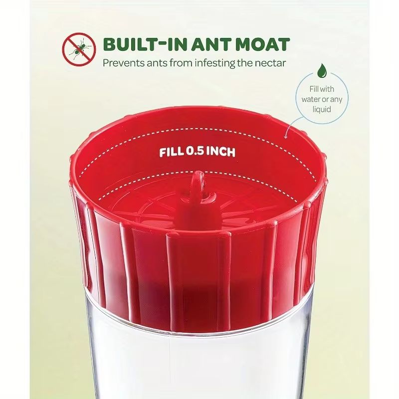 HummiFeast Hanging Hummingbird Feeder  5Port Nectar Feeder With Hook 135oz Capacity 4