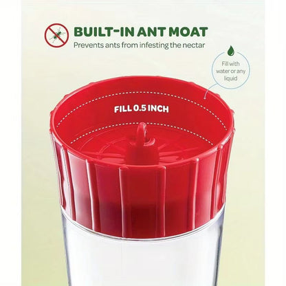 HummiFeast Hanging Hummingbird Feeder  5Port Nectar Feeder With Hook 135oz Capacity 4