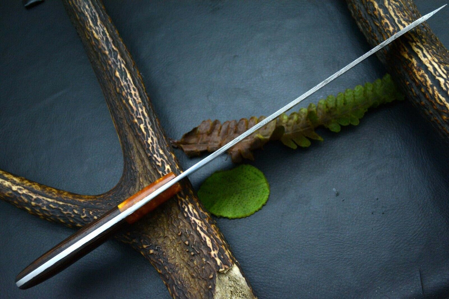 Handmade Damascus Steel Chef Knife With Wood Handle 3