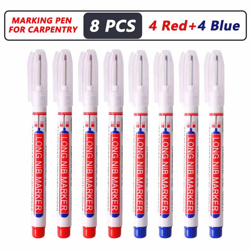ProMark Deep Hole Marker Pen  20mm Long Nib Waterproof Industrial Marking Tool For Wood Metal  Cons 9