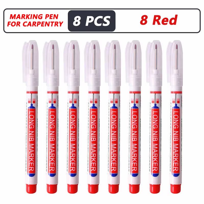 ProMark Deep Hole Marker Pen  20mm Long Nib Waterproof Industrial Marking Tool For Wood Metal  Cons 11