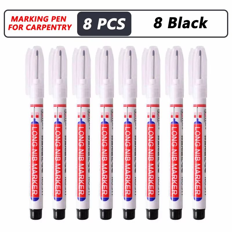 ProMark Deep Hole Marker Pen  20mm Long Nib Waterproof Industrial Marking Tool For Wood Metal  Cons 12
