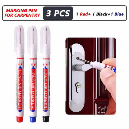 ProMark Deep Hole Marker Pen  20mm Long Nib Waterproof Industrial Marking Tool For Wood Metal  Cons 14