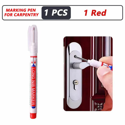 ProMark Deep Hole Marker Pen  20mm Long Nib Waterproof Industrial Marking Tool For Wood Metal  Cons 15