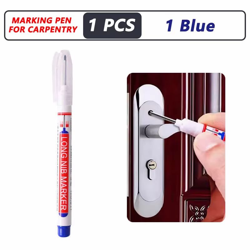 ProMark Deep Hole Marker Pen  20mm Long Nib Waterproof Industrial Marking Tool For Wood Metal  Cons 16