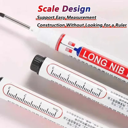 ProMark Deep Hole Marker Pen  20mm Long Nib Waterproof Industrial Marking Tool For Wood Metal  Cons 4