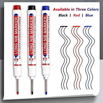 ProMark Deep Hole Marker Pen  20mm Long Nib Waterproof Industrial Marking Tool For Wood Metal  Cons 5
