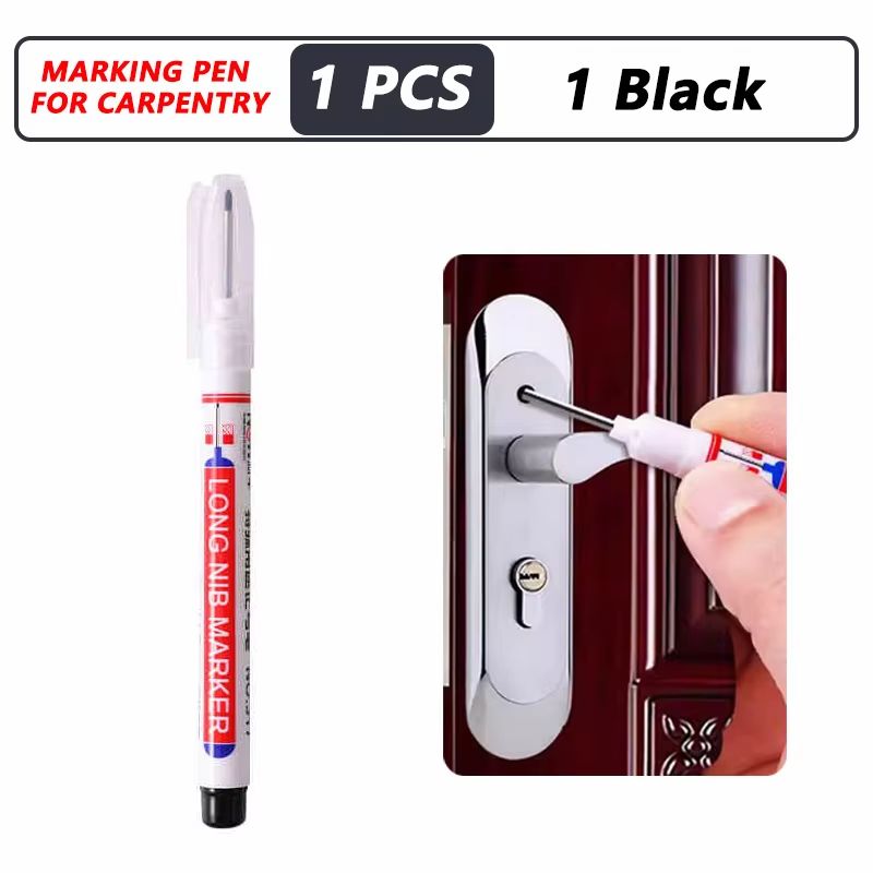 ProMark Deep Hole Marker Pen  20mm Long Nib Waterproof Industrial Marking Tool For Wood Metal  Cons 6