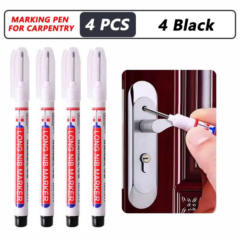 ProMark Deep Hole Marker Pen  20mm Long Nib Waterproof Industrial Marking Tool For Wood Metal  Cons 17