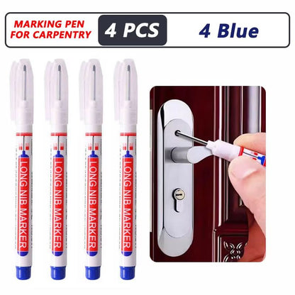 ProMark Deep Hole Marker Pen  20mm Long Nib Waterproof Industrial Marking Tool For Wood Metal  Cons 18