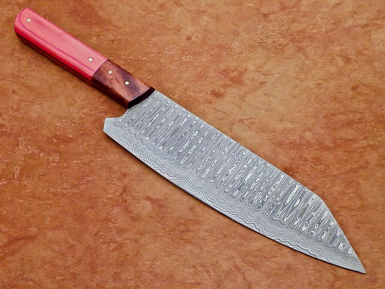 Professional Damascus Steel Kitchen Knife  Wooden Handle 1