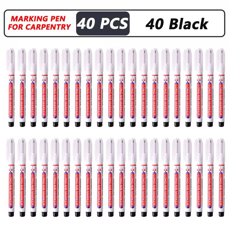 ProMark Deep Hole Marker Pen  20mm Long Nib Waterproof Industrial Marking Tool For Wood Metal  Cons 25