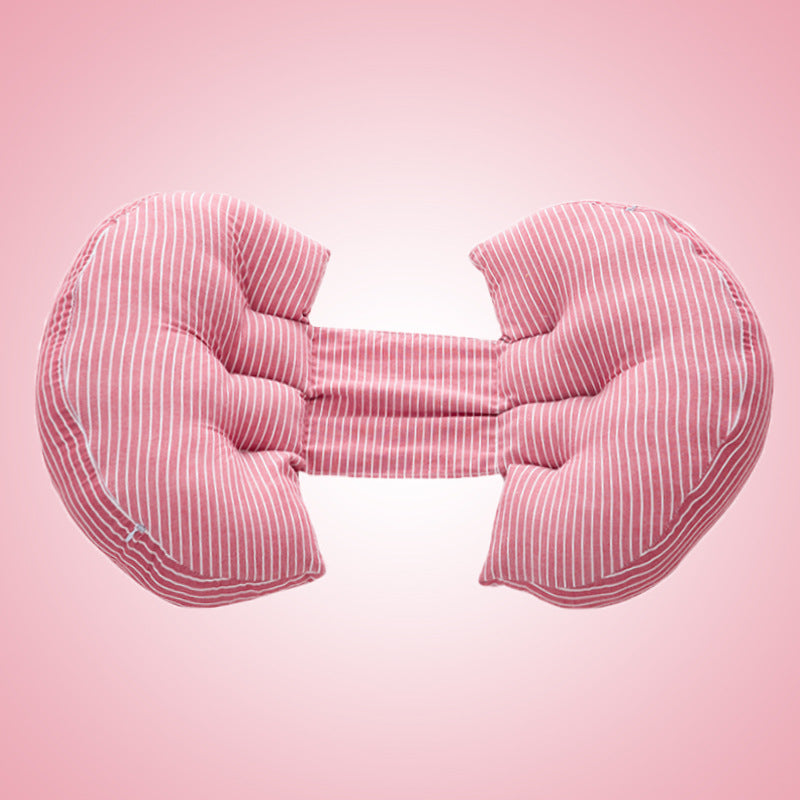 U Shape Pregnancy Body Pillow Multi-function Bamboo Fiber Cotton Sleeping Support Cushion, Maternity Pillow for Pregnant