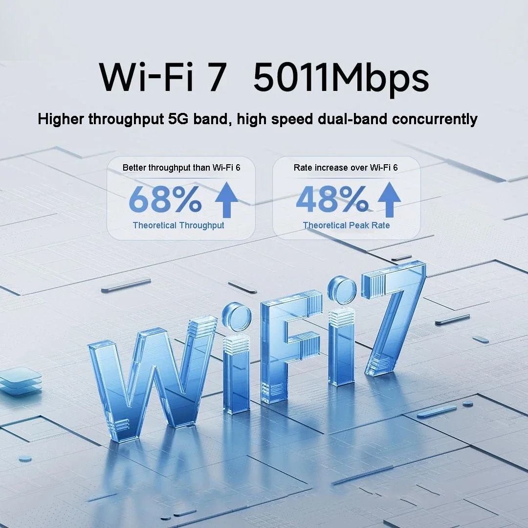 Smart Dual Band WiFi 7 Router With High Speed And Network Security 1