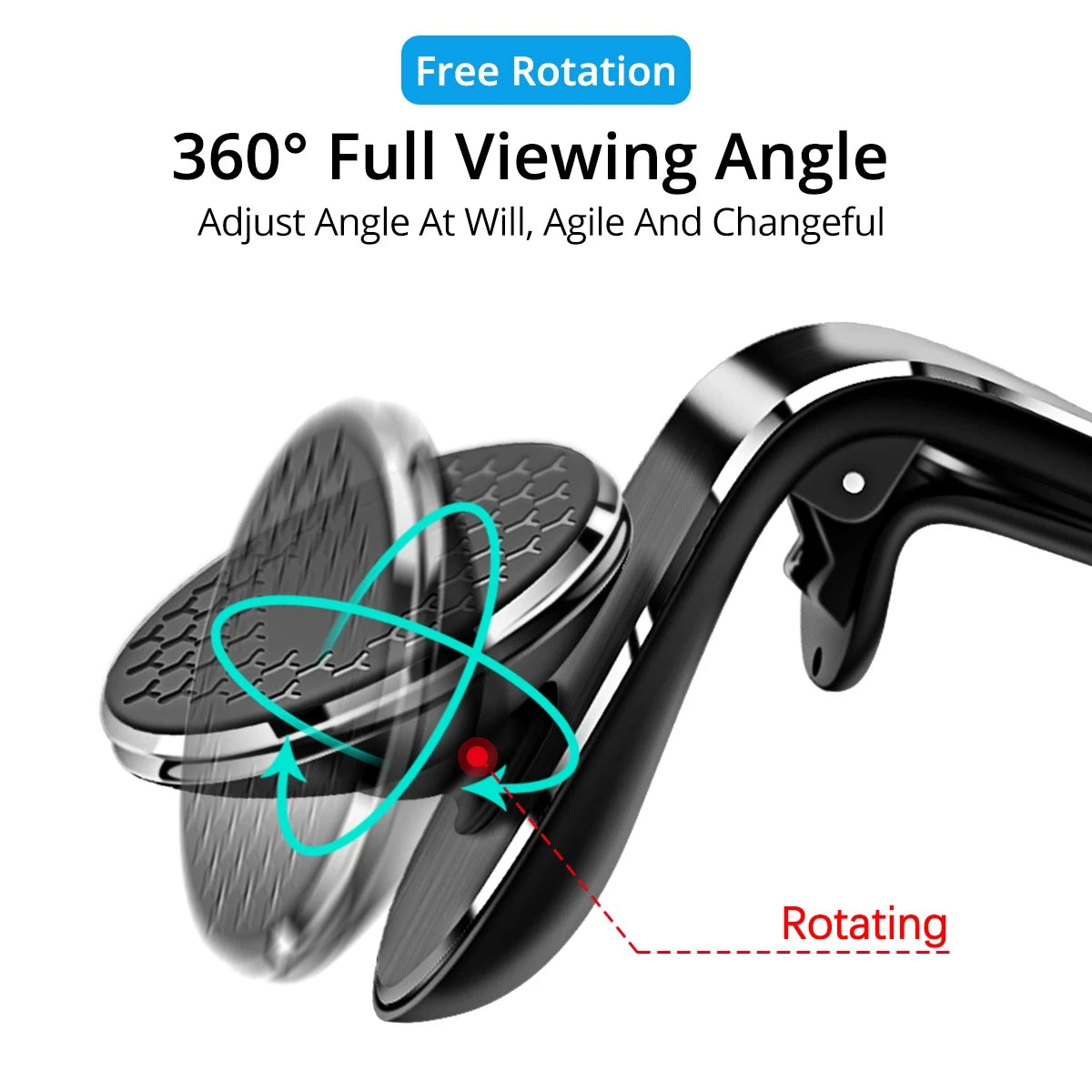 Air Vent Magnetic Car Mount, Strong Magnet Phone Holder, GPS Mobile Stand, Universal In-Car Smartphone Bracket