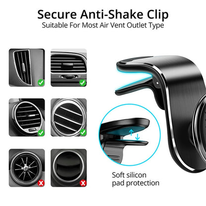 Air Vent Magnetic Car Mount, Strong Magnet Phone Holder, GPS Mobile Stand, Universal In-Car Smartphone Bracket