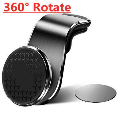 Air Vent Magnetic Car Mount, Strong Magnet Phone Holder, GPS Mobile Stand, Universal In-Car Smartphone Bracket