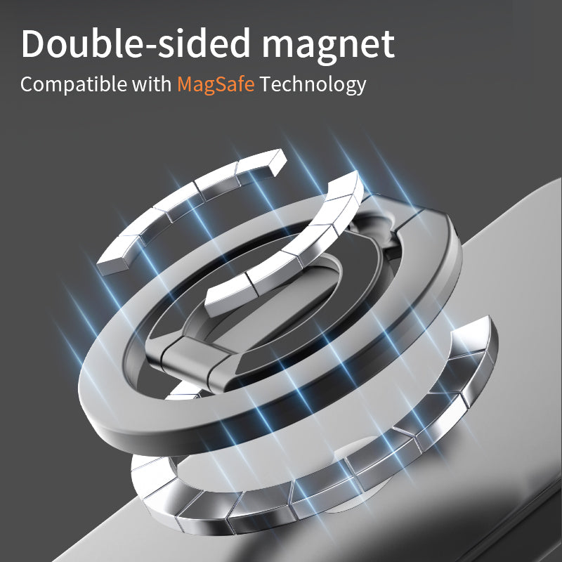 Magnetic Phone Ring Holder, Double Sided Portable Folding Stand, Cellphone Support Bracket Grip, Phone Accessories