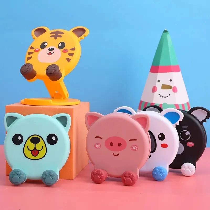 Cute Resin Animal Desk Stand Mobile Phone Holder Tablets Cat Dog Ornament For IPad Smartphone Home  4