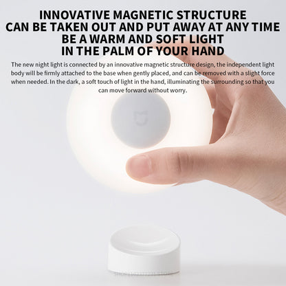 Smart Human Body Sensor Night Light, 2 Lamp Set with Adjustable Brightness, Infrared Motion Detection, Magnetic Base