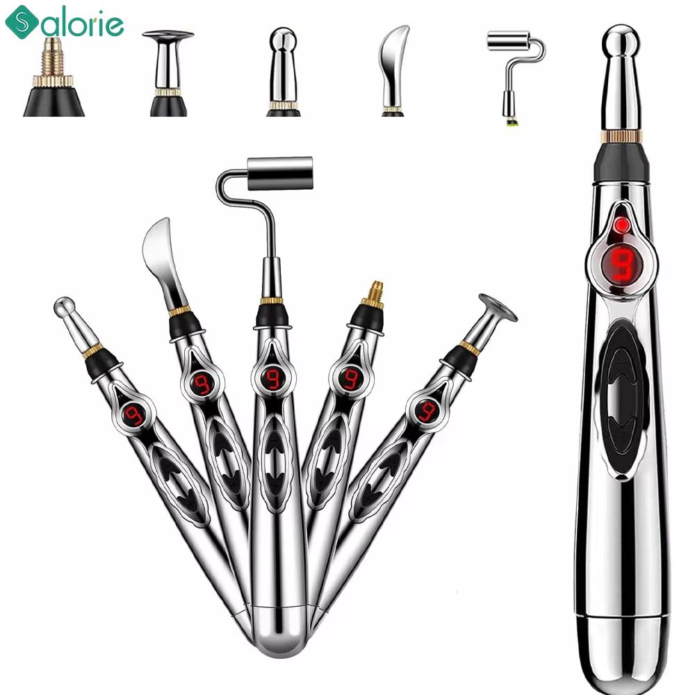 AcuRelief 5-in-1 Electronic Acupuncture Pen – Meridian Energy Pulse Massager for Pain Relief and Muscle Relaxation
