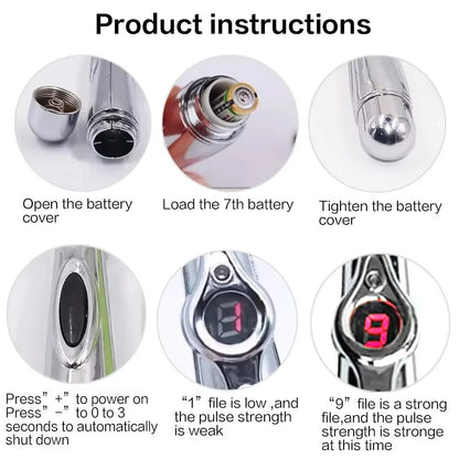 AcuRelief 5in1 Electronic Acupuncture Pen  Meridian Energy Pulse Massager For Pain Relief And Muscl 2
