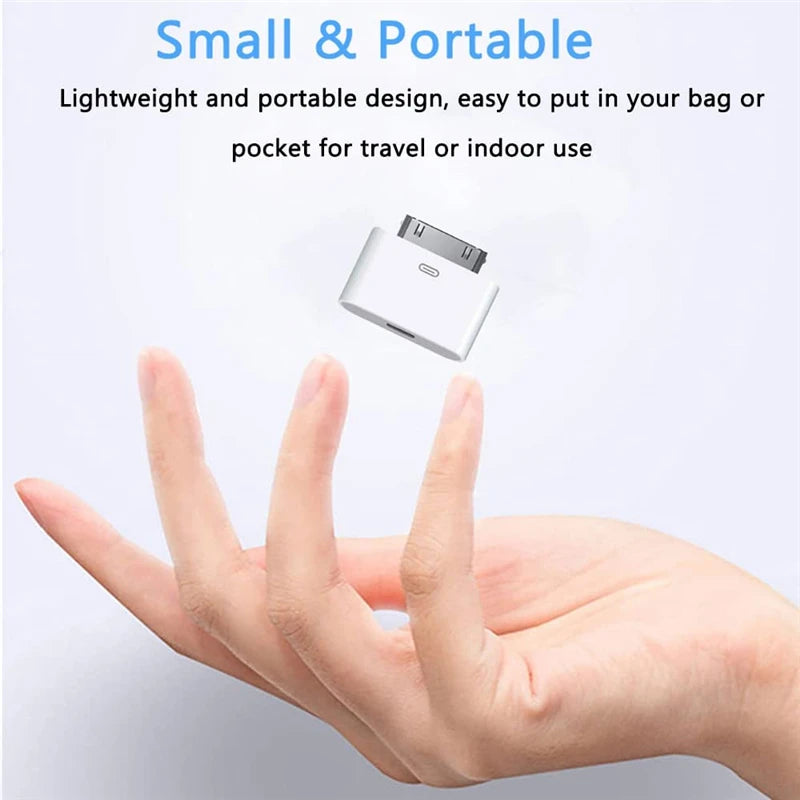 Pin Male To Pin Female Adapter, Lighting Charging Sync Converter, For iPhone 4 4S, iPad 2 3, iPod Touch Charger Cable