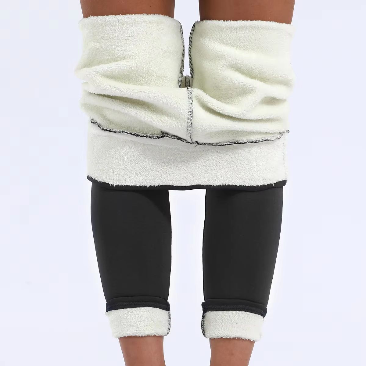 Womens UltraSoft Thermal Velvet Leggings  High Waist Slim Fit Winter Pants 4