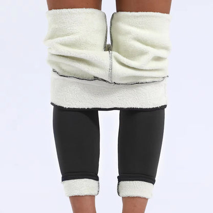 Womens UltraSoft Thermal Velvet Leggings  High Waist Slim Fit Winter Pants 4