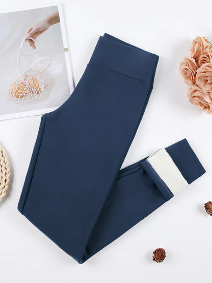 Womens UltraSoft Thermal Velvet Leggings  High Waist Slim Fit Winter Pants 8