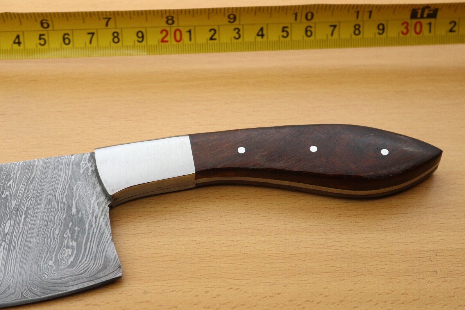 Custom Handmade Damascus Steel Camping Knife  Outdoor Chef Knife 1