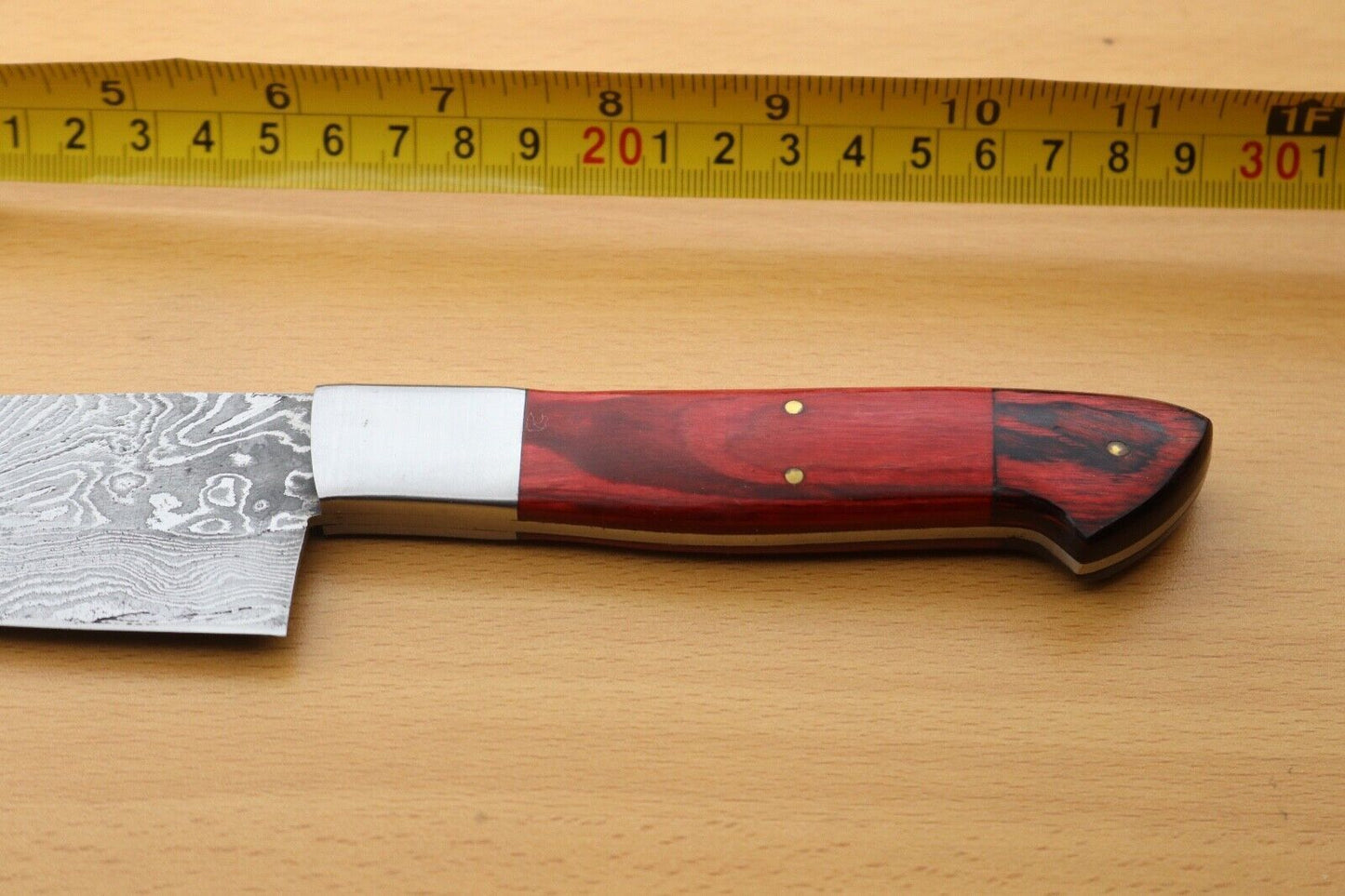 Damascus Steel Skinner Knife  Handcrafted Hunting  Camping Knife 2