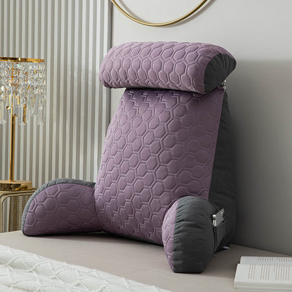 Back Cushion For Sitting Up In Bed Reading Pillow Standard Bed Pillow Chair Arm Pillow With Pockets 6