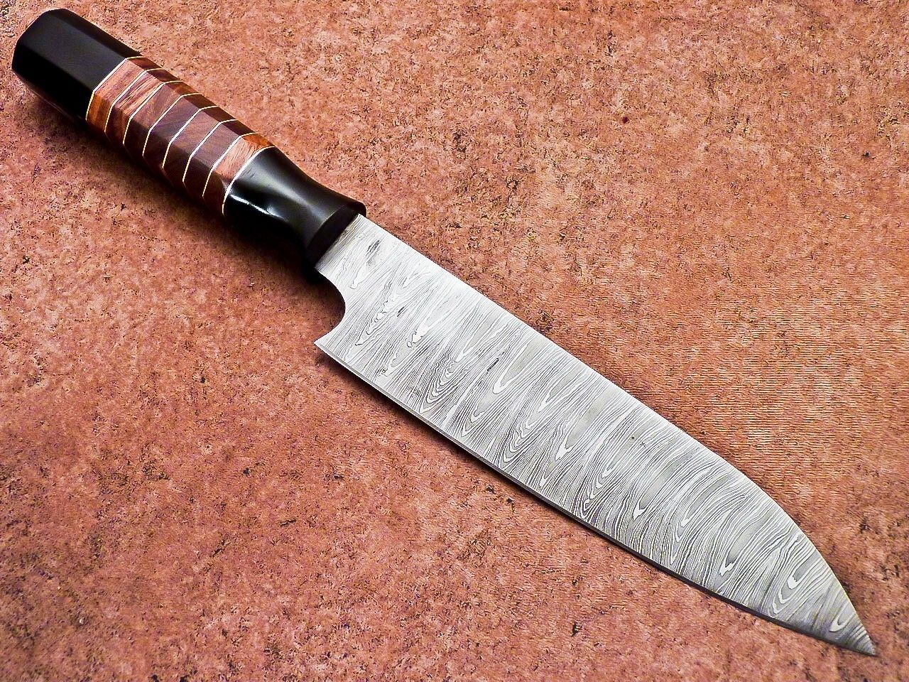 Custom Hand Forged Damascus Knife  Chef  Hunting Knife Gift 1
