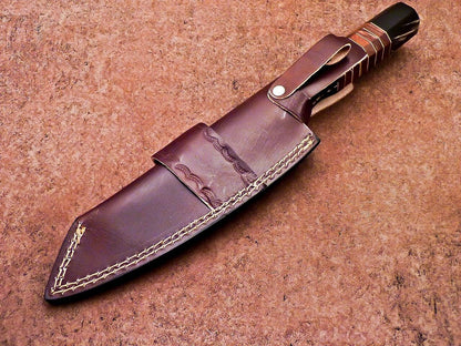 Custom Hand Forged Damascus Knife  Chef  Hunting Knife Gift 3