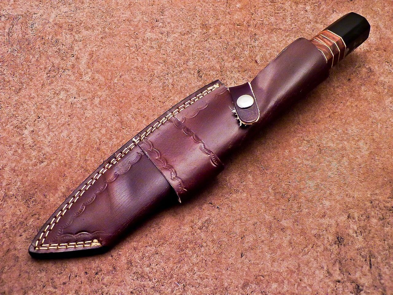 Custom Hand Forged Damascus Knife  Chef  Hunting Knife Gift 4
