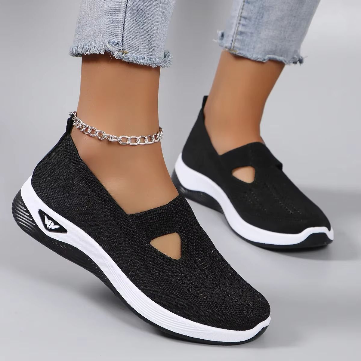 ComfortEase Womens Soft Sole Walking Shoes  Breathable Casual Sneakers For MiddleAged  Elderly Wome 1