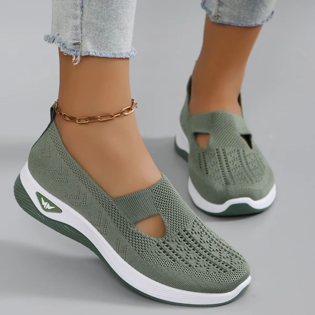 ComfortEase Womens Soft Sole Walking Shoes  Breathable Casual Sneakers For MiddleAged  Elderly Wome 3