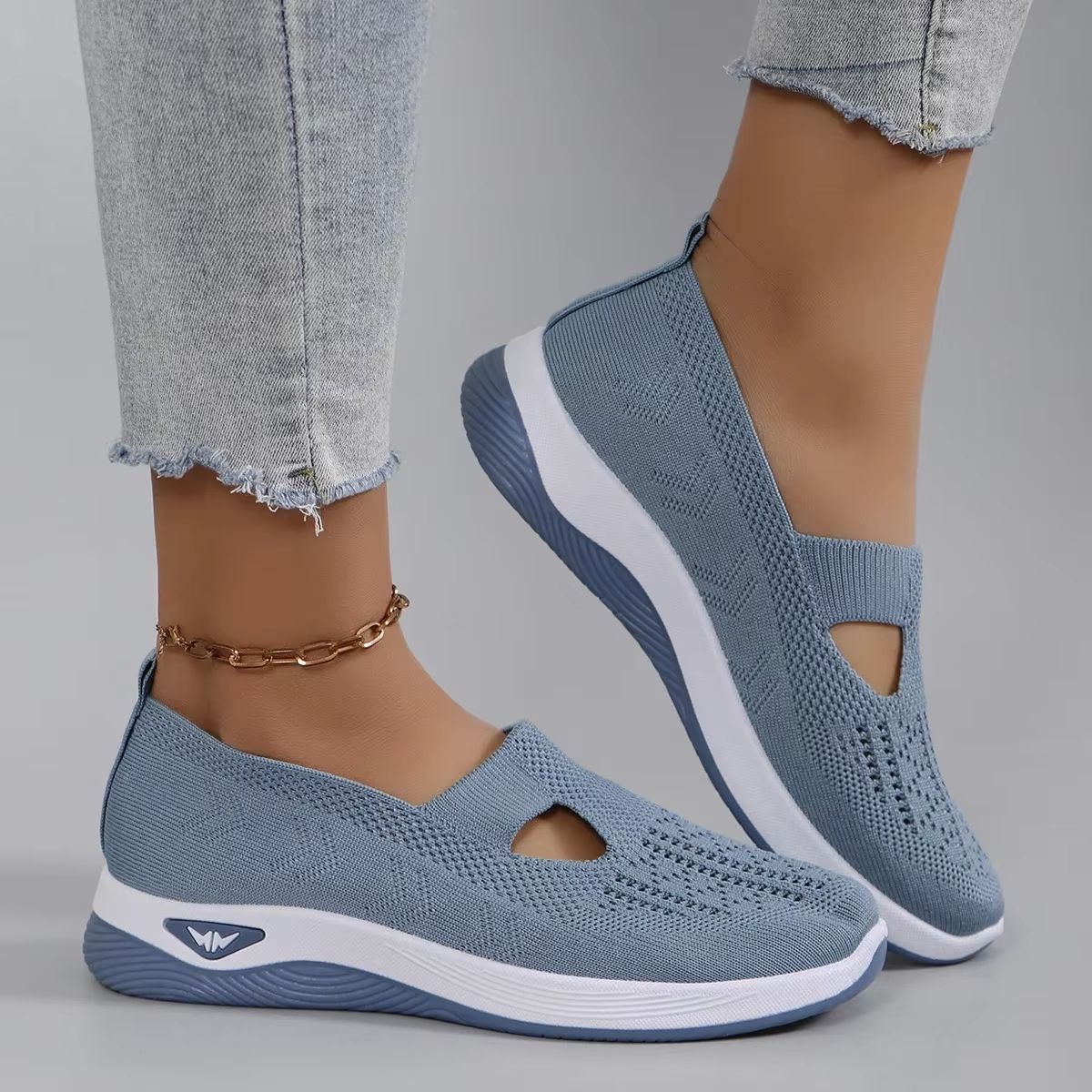 ComfortEase Womens Soft Sole Walking Shoes  Breathable Casual Sneakers For MiddleAged  Elderly Wome 4