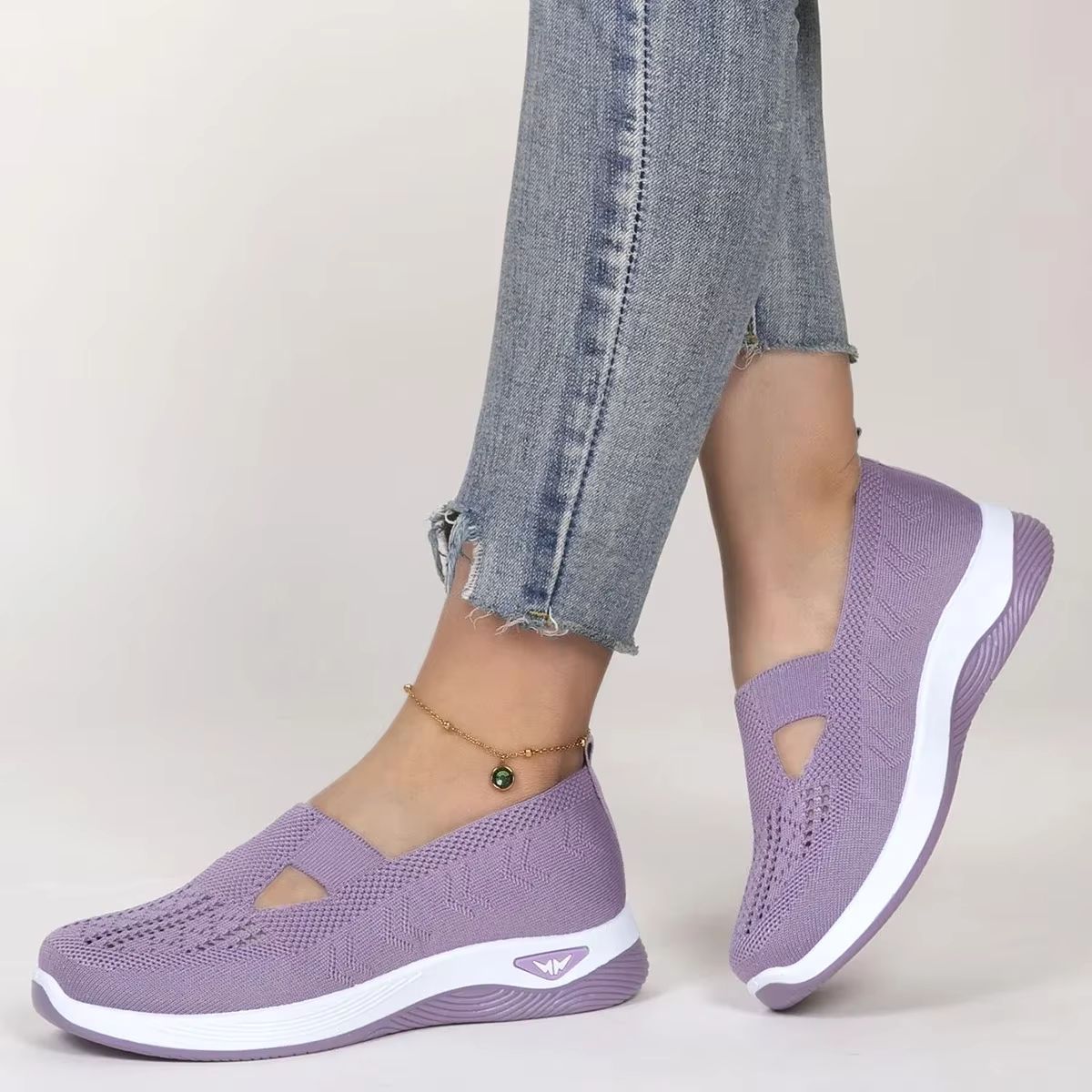 ComfortEase Womens Soft Sole Walking Shoes  Breathable Casual Sneakers For MiddleAged  Elderly Wome 7