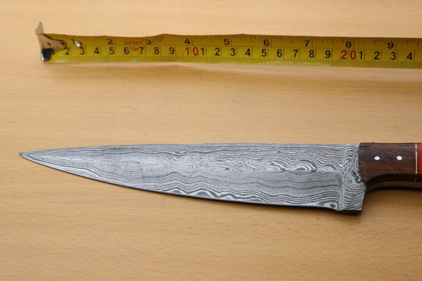 Premium Damascus Hunting Knife  Handcrafted Wood Handle Knife 1