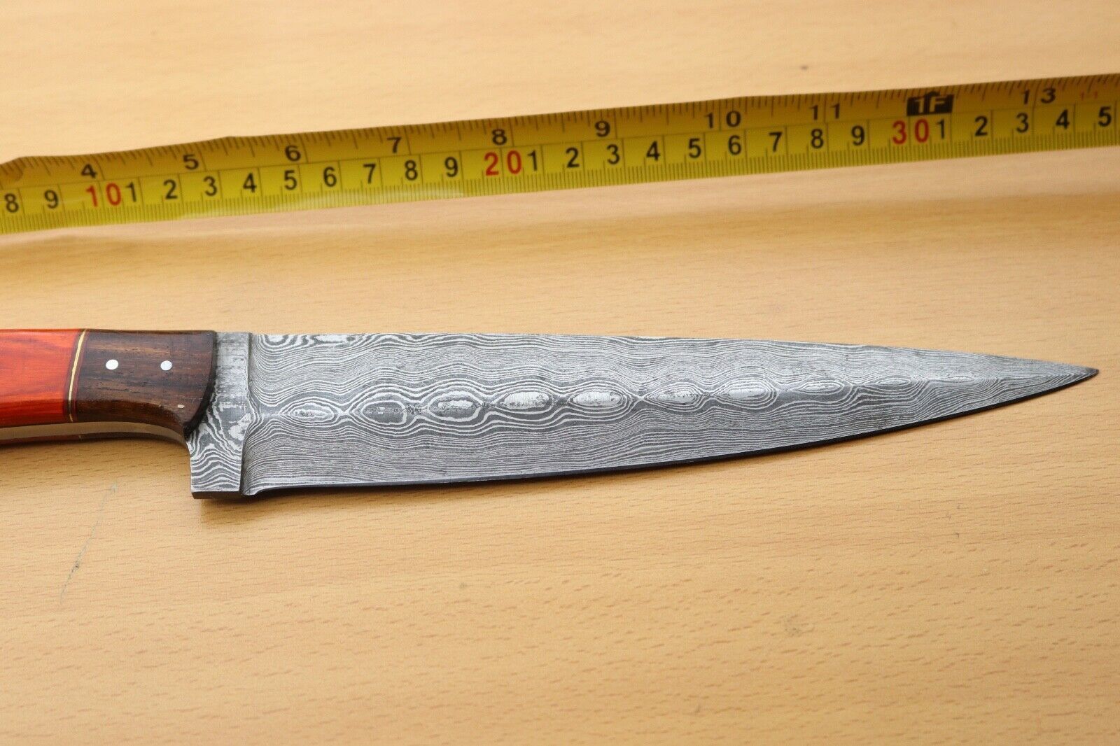 Premium Damascus Hunting Knife  Handcrafted Wood Handle Knife 3
