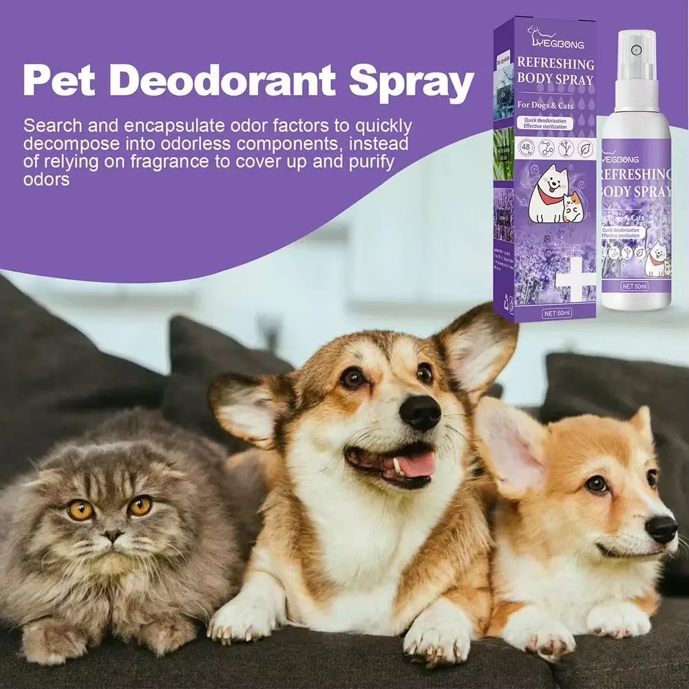 Lavender Bliss Pet Deodorizing Spray  LongLasting Dog Deodorizer For FreshSmelling Pets 1