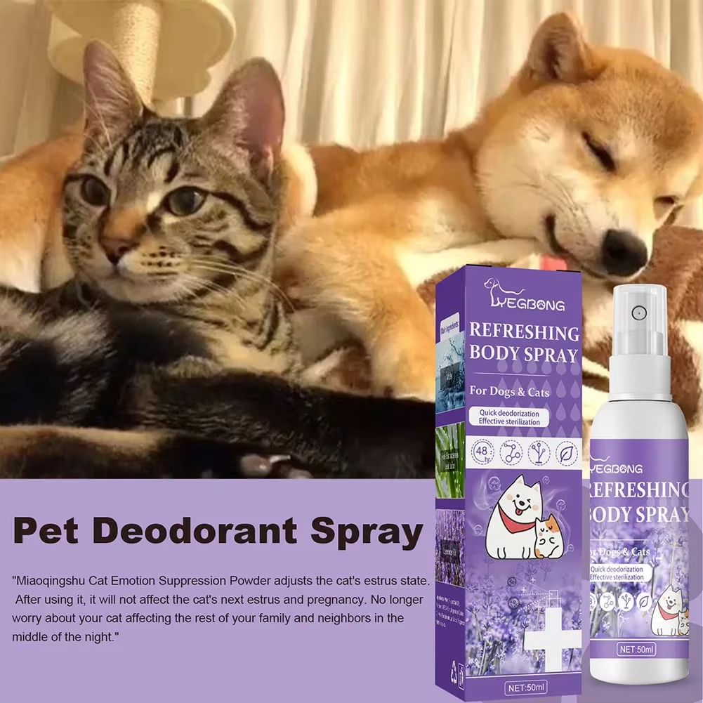 Lavender Bliss Pet Deodorizing Spray  LongLasting Dog Deodorizer For FreshSmelling Pets 4