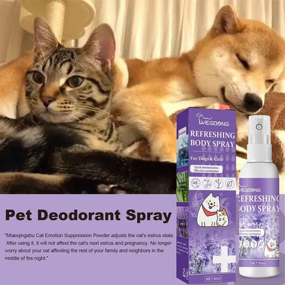 Lavender Bliss Pet Deodorizing Spray  LongLasting Dog Deodorizer For FreshSmelling Pets 4