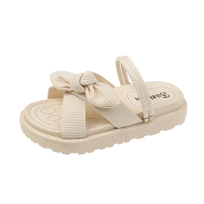 Summer Fairy Style Sandal For Women Fashion Student Platform Flats Roman Lady Cute Slippers 8