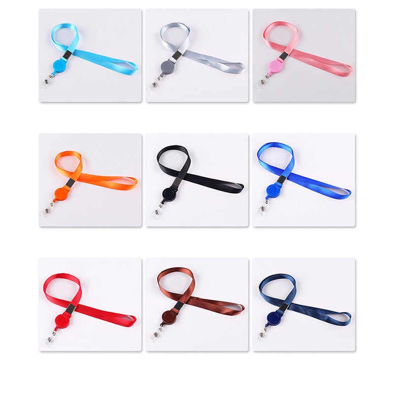 Retractable Badge Reel Professional Neck Lanyard With ID Card Holder 3
