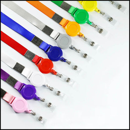 Retractable Badge Reel Professional Neck Lanyard With ID Card Holder 4