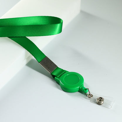 Retractable Badge Reel Professional Neck Lanyard With ID Card Holder 12